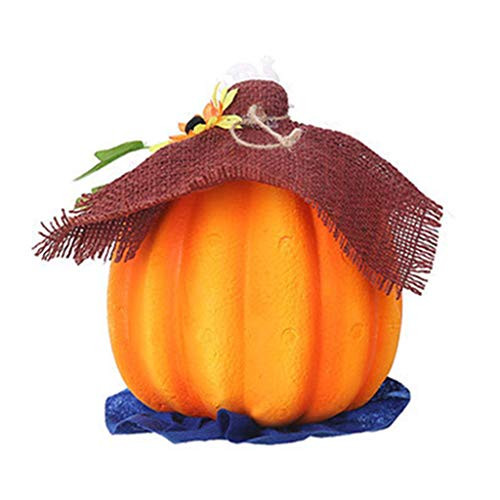 Jedewomi LED Orange Pumpkin Lights Battery Operated_ Flameless Flickering Candle for Halloween Decorative Jack_O_Lantern Light Decor_ Flameless Candles for Pumpkins Party Decorations _B_