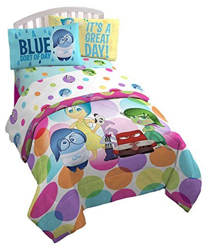 Jay Franco Inside Out Dots 4 Piece Full Sheet Set, Piece