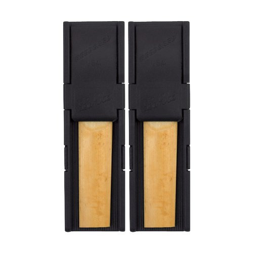 Rico Reed Gard II_ Clarinet Alto Sax_ 2_pack_ Black