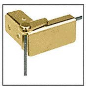 CRL Brass Surface Mount Glass Door Hinges _ Pair