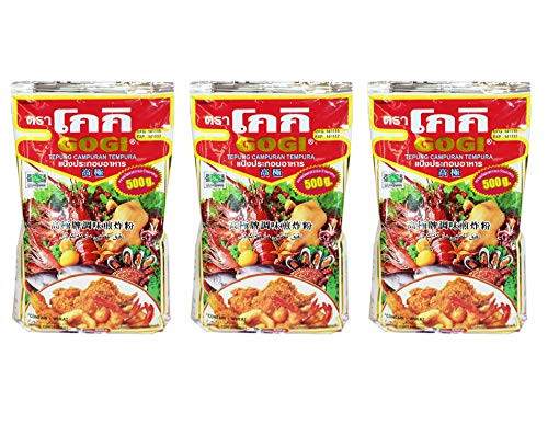 Gogi Thai Tepung Campuran Tempura Flour _3 Pack_ Total of 1500g_