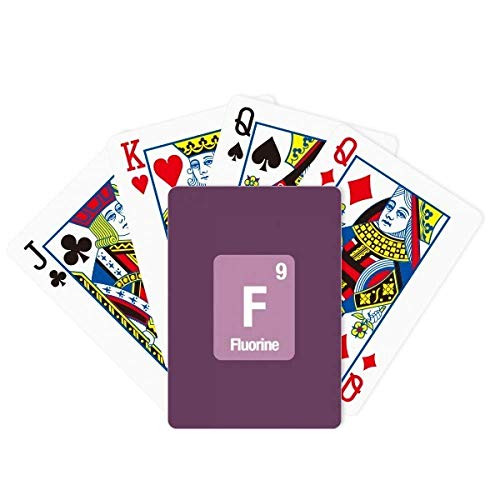 DIYthinker F Fluorine Chemical Element Science Poker Playing Magic Card Fun Board Game