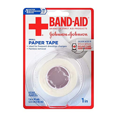 JOHNSON and JOHNSON Band_AID First Aid Paper Tape 1 Inch X 10 Yards 10 Yards _Pack of 3_ JOHNSON and JOHNSON Band_AID First Aid Paper Tape 1 Inch X 10 Yards 10 Yards _Pack of 3_