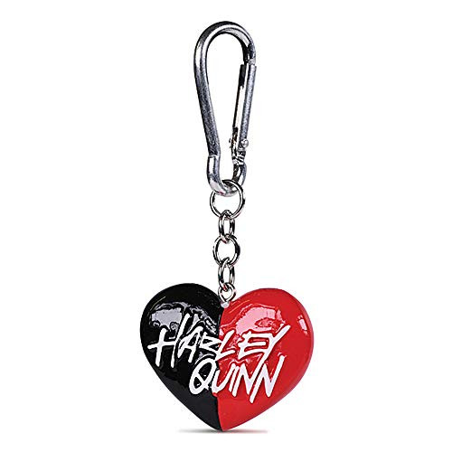 Pyramid International DC Comics Harley Quinn Logo Heart 3D Polyresin Keyring Keychain Fob