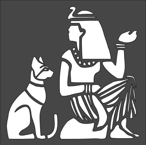Custom Stencil Egyptian h 5.5 x 5.5