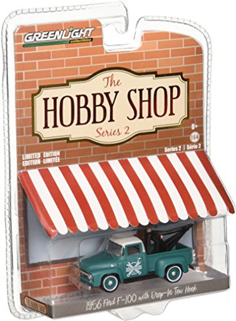 Greenlight 1 64 The Hobby Shop Series 2 _ 1956 Ford F_100 with Drop_in Tow Hook Greenlight 1 64 The Hobby Shop Series 2 _ 1956 Ford F_100 with Drop_in Tow Hook