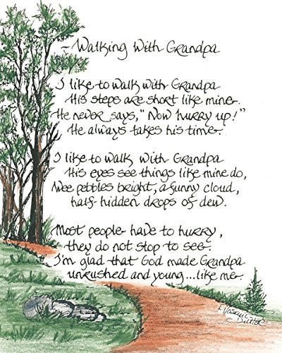 LPG Greetings Walking with Grandpa Decor, Multi
