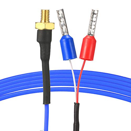 uxcell Thermocouple K Type_ 0_260C M4 Screw Temperature Sensor Probe 5ft for 3D Printer
