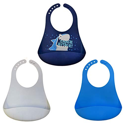 Neat Solutions 3 Count Silicone Bib Set_ Boy