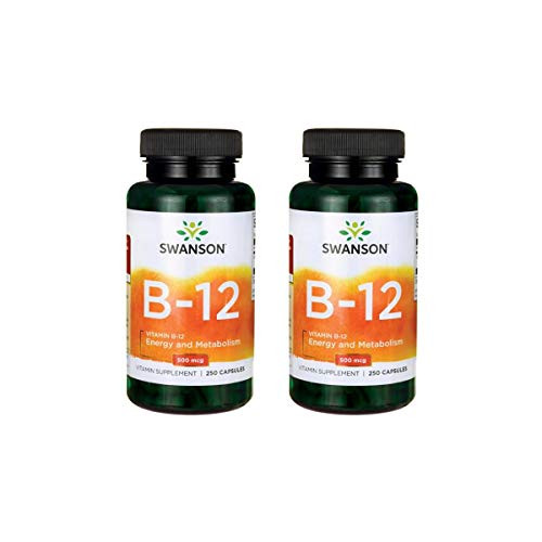 Swanson Vitamin B_12 500 mcg 250 Caps 2 Pack