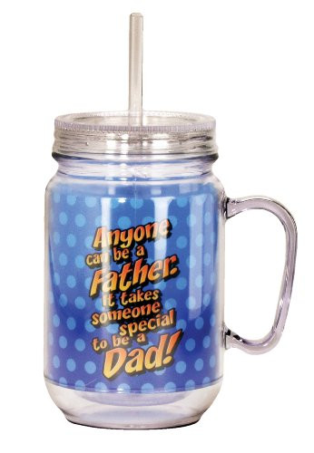Spoontiques Dad Mason Jar, Blue