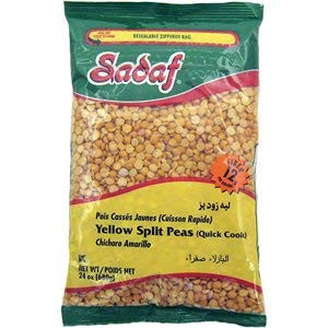 Sadaf Yellow Split Peas 24 Oz. _Quick Cook_ _ PACK OF 3