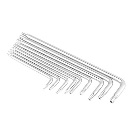 9pcs Small Security Star Hex Universal L_shape Wrench Set Hand Tools_ Torx Hex Key Wrench Set