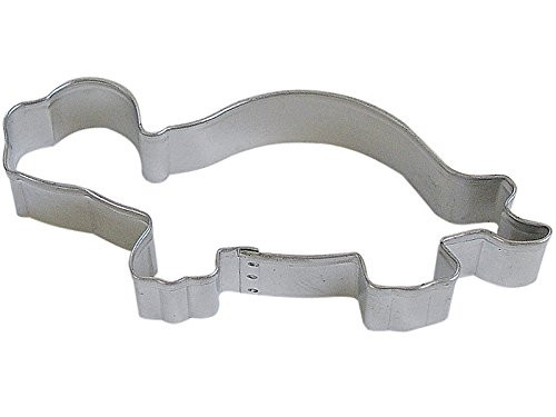 CybrTrayd R&M Turtle Tinplated Steel Cookie Cutter, 4.75-Inch, Silver, Bulk Lot of 12