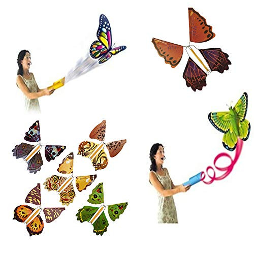 E_House Magic Prop Tool Ultimate Magic Kit Magic Props Paper Flying Butterfly Change from Empty Hands Tricks Tool Kids Toy _ Random Color