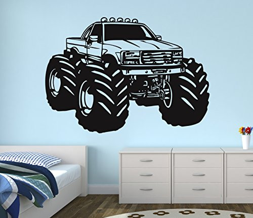 West Mountain Race Monster Truck Wall Decal Nursery Art Kids Bedroom Decor Vinyl Playroom Sticker Mural WM07 _14''W x 12''H_ West Mountain Race Monster Truck Wall Decal Nursery Art Kids Bedroom Decor Vinyl Playroom Sticker Mural WM07 _14''W x 12''H_