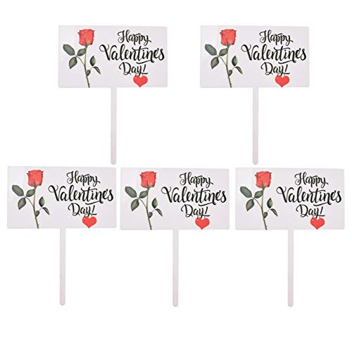 FVVMEED 8 Pieces Love Cake Toppers Red Valentine Day Heart Decoration Acrylic Cupcake Topper Dessert Food Fruit Picks for Wedding Engagement Bridal Baby Shower Cake Decor Party Supplies_ 2 Style