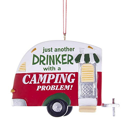 The Bridge Collection 'Just Another Drinker with a Camping Problem' Camper Ornament