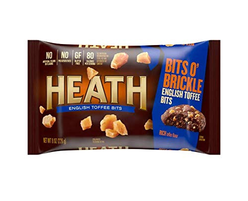 Heath Bits O' Brickle Gluten_Free Rich English Toffee Bits for Baking_ Toppings _ 1 Bag _8 oz_