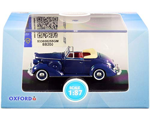 1936 Bui?k Special Convertible Coupe Musketeer Blue 1 87 _HO_ Scale Diecast Model Car by Oxford Diecast 87BS36005