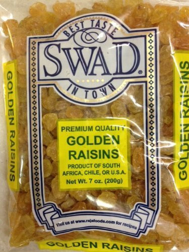 Swad Premium Quality Golden Raisins 7 Oz._ 200g_ Indian Groceries by Swad