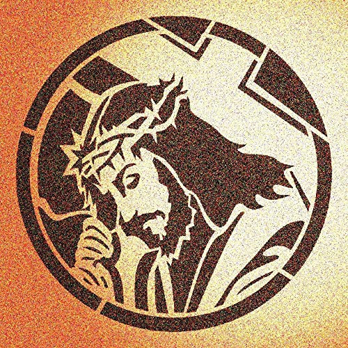 Jesus Carrying Cross Stencil Mylar Religious Stencils