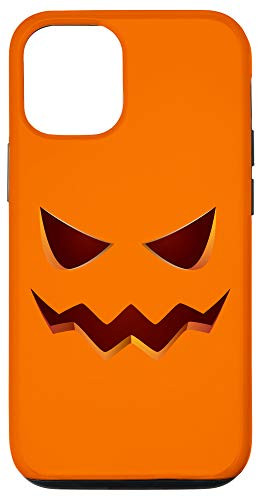 iPhone 12 12 Pro Halloween Pumpkin Jack O Lantern Evil Face Party Costume Case