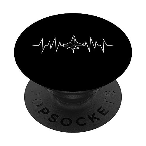 F_16 Jet Fighter Heartbeat Funny EKG Aviation Pilot Gift Men PopSockets PopGrip Swappable Grip for Phones and Tablets F_16 Jet Fighter Heartbeat Funny EKG Aviation Pilot Gift Men PopSockets PopGrip Swappable Grip for Phones and Tablets