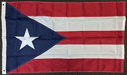 3x5 Puerto Rico Nylon Embroidered Star Flag Sewn Stripes Rican Banner Bandera 3x5 Puerto Rico Nylon Embroidered Star Flag Sewn Stripes Rican Banner Bandera