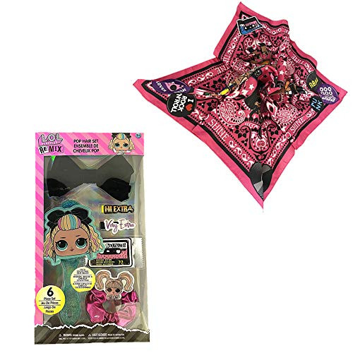 LOL Surprise Remix Pop Hair Accessories Set  Plus  LOL Surprise Bandana _ 7 pcs _ LOL Remix Dolls _ LOL Surprise Remix Hair Flip _ LOL Surprise Bigger Surprise