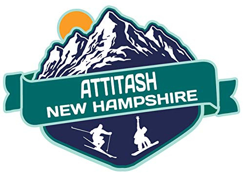Attitash New Hampshire Ski Adventures Souvenir 2 Inch Vinyl Decal Sticker Mountain Design 4_Pack Attitash New Hampshire Ski Adventures Souvenir 2 Inch Vinyl Decal Sticker Mountain Design 4_Pack