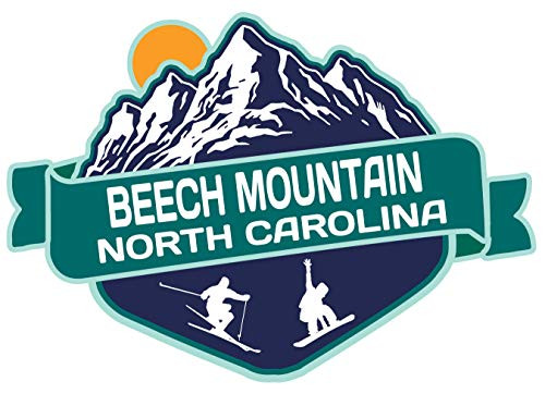 Beech Mountain North Carolina Ski Adventures Souvenir 2 Inch Vinyl Decal Sticker Mountain Design 4_Pack Beech Mountain North Carolina Ski Adventures Souvenir 2 Inch Vinyl Decal Sticker Mountain Design 4_Pack
