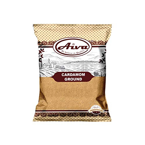 AIVA Cardamom Ground _Elaichi Powder_ Non_GMO and Gluten Free _ Indian Spice _ 200gm _ 7 Oz _