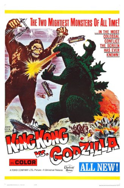 KING KONG vs GODZILLA Movie Poster _1962_