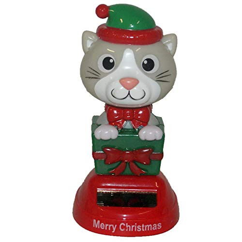 Harvey J Solar Christmas Cat