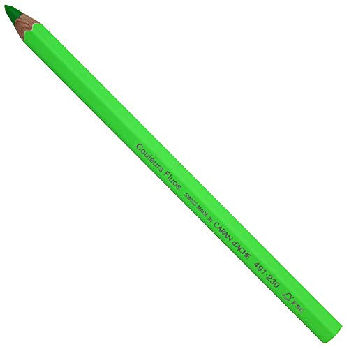 CREATIVE ART MATERIALS Caran D'ache Colorblock Pencil Fluo Green _491.230_