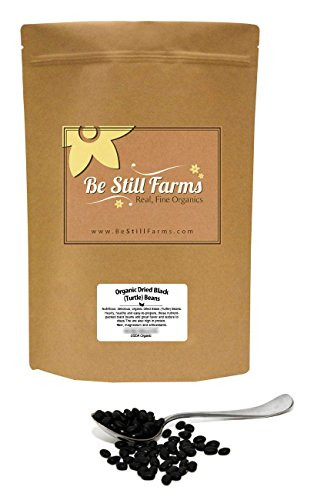 Be Still Farms Organic Black Turtle Beans _2lb_ aka Frijoles Naturas _ Grind Organic Black Beans Dry into Black Bean Powder Organic to make Black Bean Salsa _ Non GMO Black Beans _ Gluten Free Beans