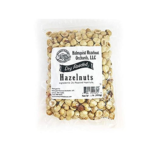 Holmquist Hazelnuts Dry Roasted Hazelnuts _ Unsalted _ 1 LB Bag