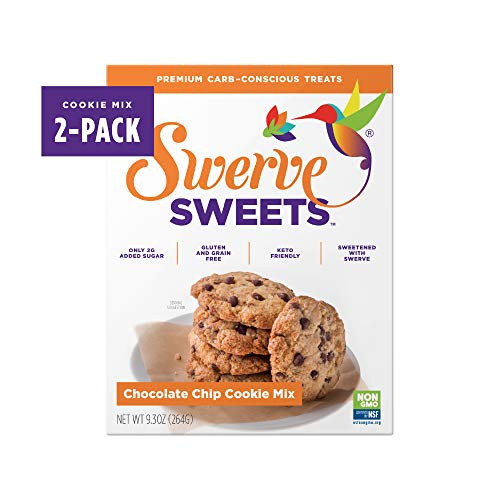 Swerve Sweets_ Chocolate Chip Cookie Mix_ 9.3 ounces _Pack of 2_