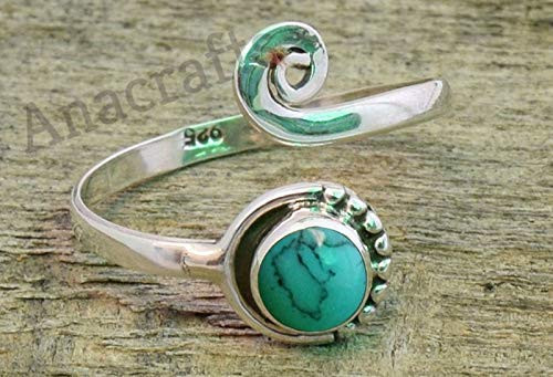 Turquoise Toe Ring _ 925 Sterling Silver Feet Body Jewellery Adjustable Toe Ring For Girls Women Gift Jewellery Turquoise Toe Ring _ 925 Sterling Silver Feet Body Jewellery Adjustable Toe Ring For Girls Women Gift Jewellery