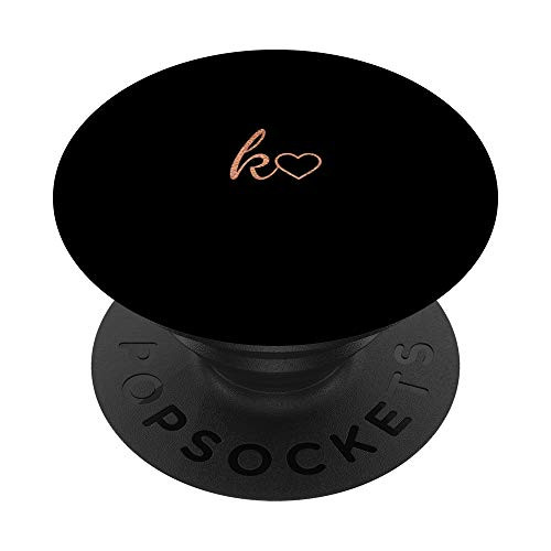 Rose Initial Letter K Heart Minimalist Black PopSockets PopGrip Swappable Grip for Phones and Tablets Rose Initial Letter K Heart Minimalist Black PopSockets PopGrip Swappable Grip for Phones and Tablets