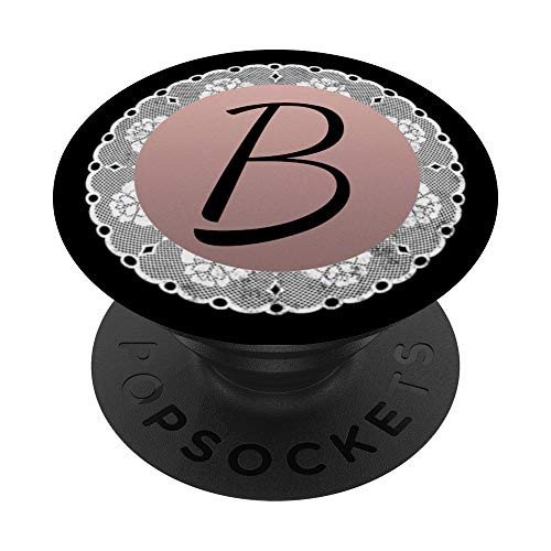 Monogram Pop Rose Pink Letter B Phone Stand Black Initial B PopSockets Grip and Stand for Phones and Tablets Monogram Pop Rose Pink Letter B Phone Stand Black Initial B PopSockets Grip and Stand for Phones and Tablets
