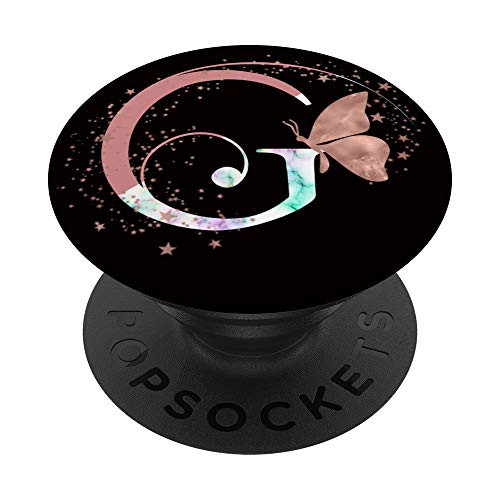Letter G Initial Rose Blush Butterfly Monogram PopSockets PopGrip Swappable Grip for Phones and Tablets Letter G Initial Rose Blush Butterfly Monogram PopSockets PopGrip Swappable Grip for Phones and Tablets