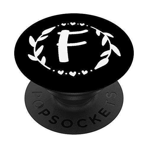 Letter F Monogram Initial Cute Personalized Letter Of Name PopSockets PopGrip Swappable Grip for Phones and Tablets Letter F Monogram Initial Cute Personalized Letter Of Name PopSockets PopGrip Swappable Grip for Phones and Tablets