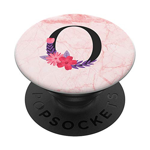 Flower Name Capital Alphabet Monogram O Initial Letter PopSockets PopGrip  Swappable Grip for Phones  and  Tablets