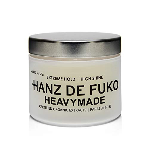 Hanz de Fuko Premium Mens Hair Styling Heavymade Pomade: High Performance Hair Styling Paste with a Medium Shine Finish (2oz)