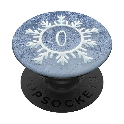 Winter Ice Blue Snowflake Letter O Monogram Initial PopSockets PopGrip Swappable Grip for Phones and Tablets Winter Ice Blue Snowflake Letter O Monogram Initial PopSockets PopGrip Swappable Grip for Phones and Tablets