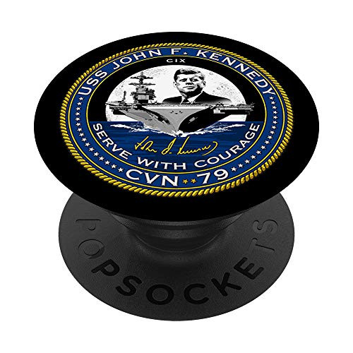 USS John F Kennedy CVN_79 PopSockets PopGrip  Swappable Grip for Phones  and  Tablets