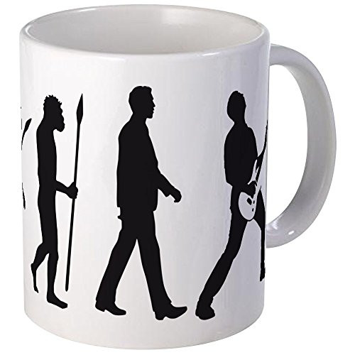 CafePress Evolution E Guitar Player Mug Unique Coffee Mug_ Coffee Cup