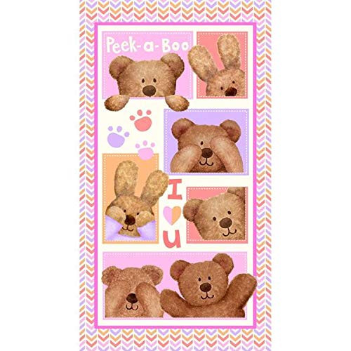 Peek_A_Boo 24 inch  x 44 inch  Flannel Panel from Studio E by The Panel